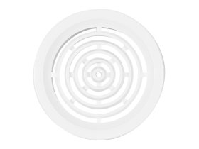 Větrací mřížka kruhová 50 bílá (balení 4ks)